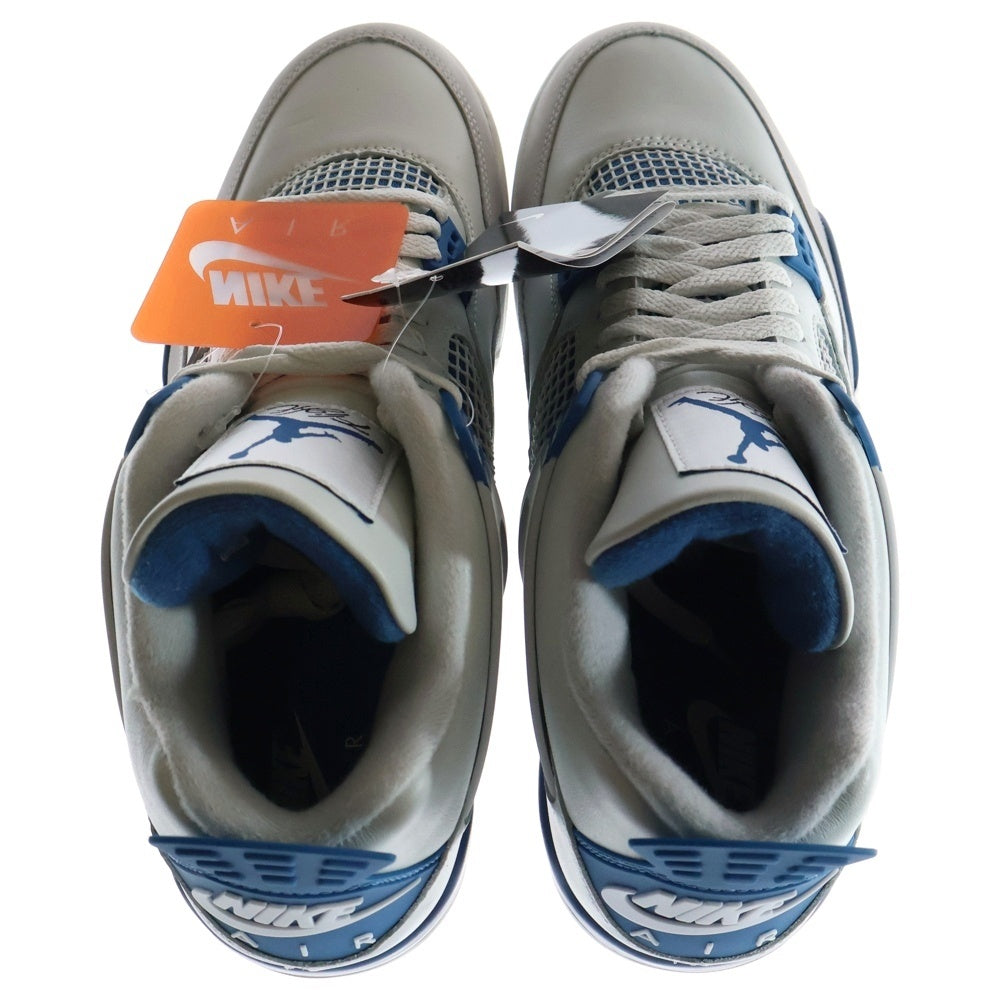 NIKE(ナイキ) AIR JORDAN 4 RETRO INDUSTRIAL BLUE エアジョーダン4 レトロ インダストリアルブルー ミッドカットスニーカー US12/30cm ホワイト/ブルー FV5029-141