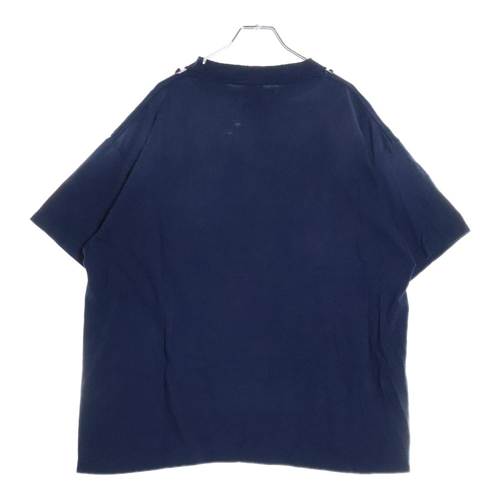 SAINT MICHAEL(セントマイケル) 25SS ×NEIGHBORHOOD STHD S/S TEE ネイバーフッド クルーネック半袖Tシャツカットソー ネイビー SM-HR3-0000-C71
