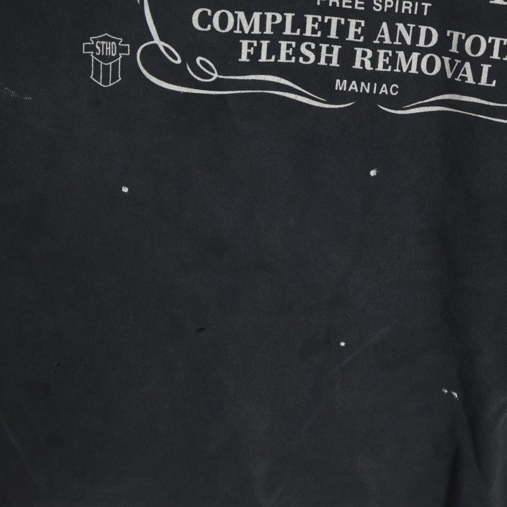 SAINT MICHAEL(セントマイケル) 25SS ×NEIGHBORHOOD S/S TEE ネイバーフッド クルーネック 半袖Tシャツカットソー チャコールグレー SM-HR3-0000-C70