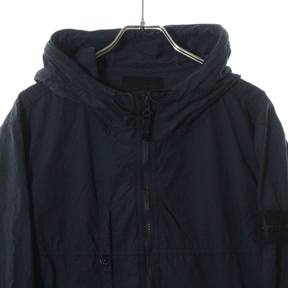 STONE ISLAND(ストーンアイランド) 24AW ゴースト ロゴワッペン付 ジップアップ フーデッド ジャケット ブラック K1S154100032 S00F6