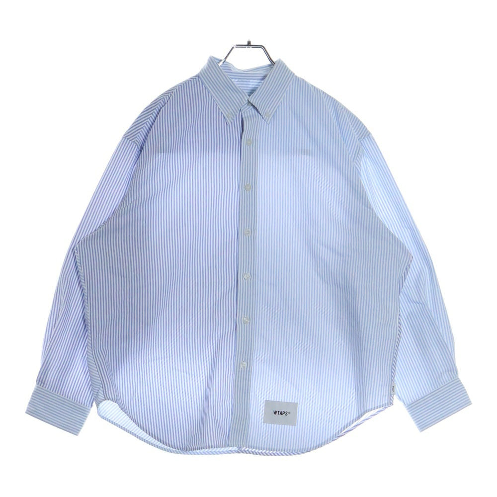 WTAPS(ダブルタップス) 25SS BD 05 LS CTPL OXFORD COOLMAX オックスフォード シャツ ブルー 251TQDT-SHM05