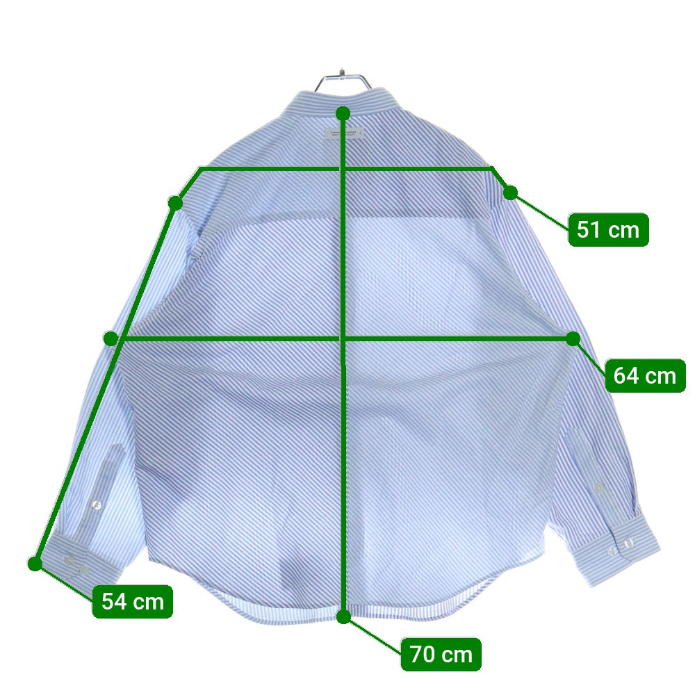 WTAPS(ダブルタップス) 25SS BD 05 LS CTPL OXFORD COOLMAX オックスフォード シャツ ブルー 251TQDT-SHM05