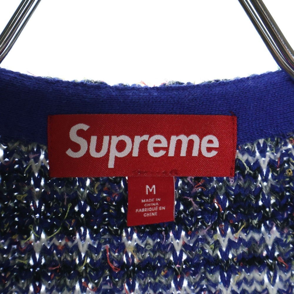 SUPREME(シュプリーム) 25SS Speckled Zip Up Sweater Vest スペックルドジップアップセーターベスト ツイード ブルー