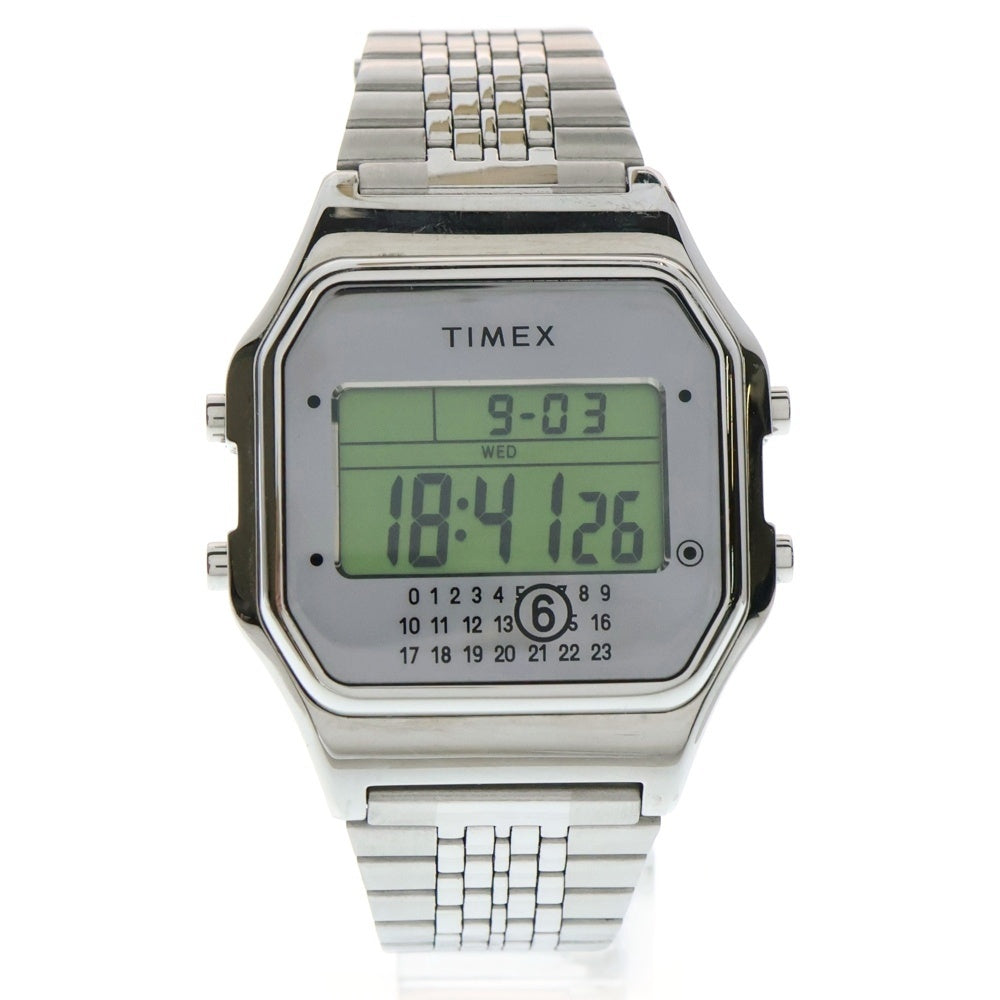 MM6 Maison Margiela(エムエムシックスメゾンマルジェラ) ×TIMEX T80 アジャスターウォッチ 腕時計 シルバー TW2W81200 C8
