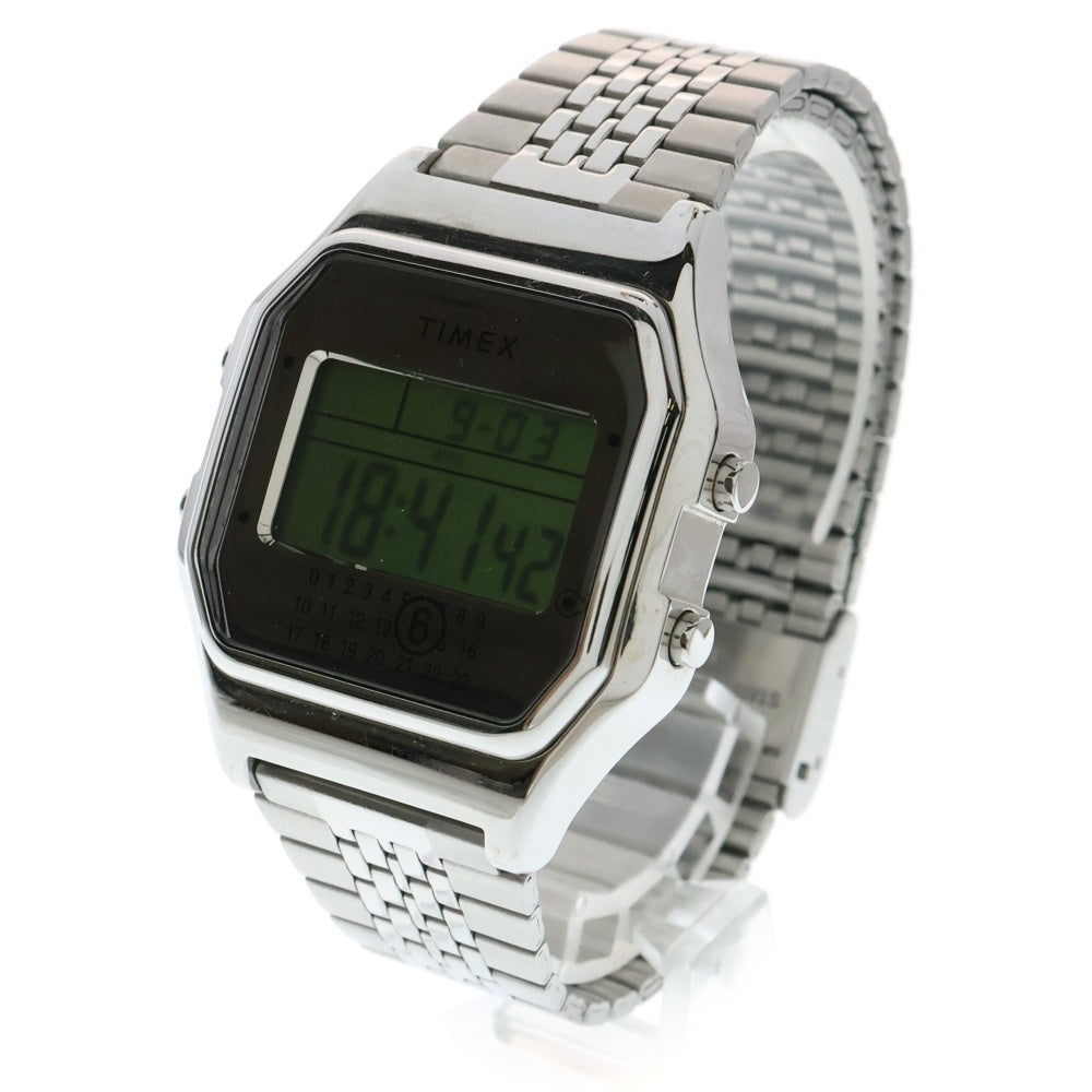 MM6 Maison Margiela(エムエムシックスメゾンマルジェラ) ×TIMEX T80 アジャスターウォッチ 腕時計 シルバー TW2W81200 C8
