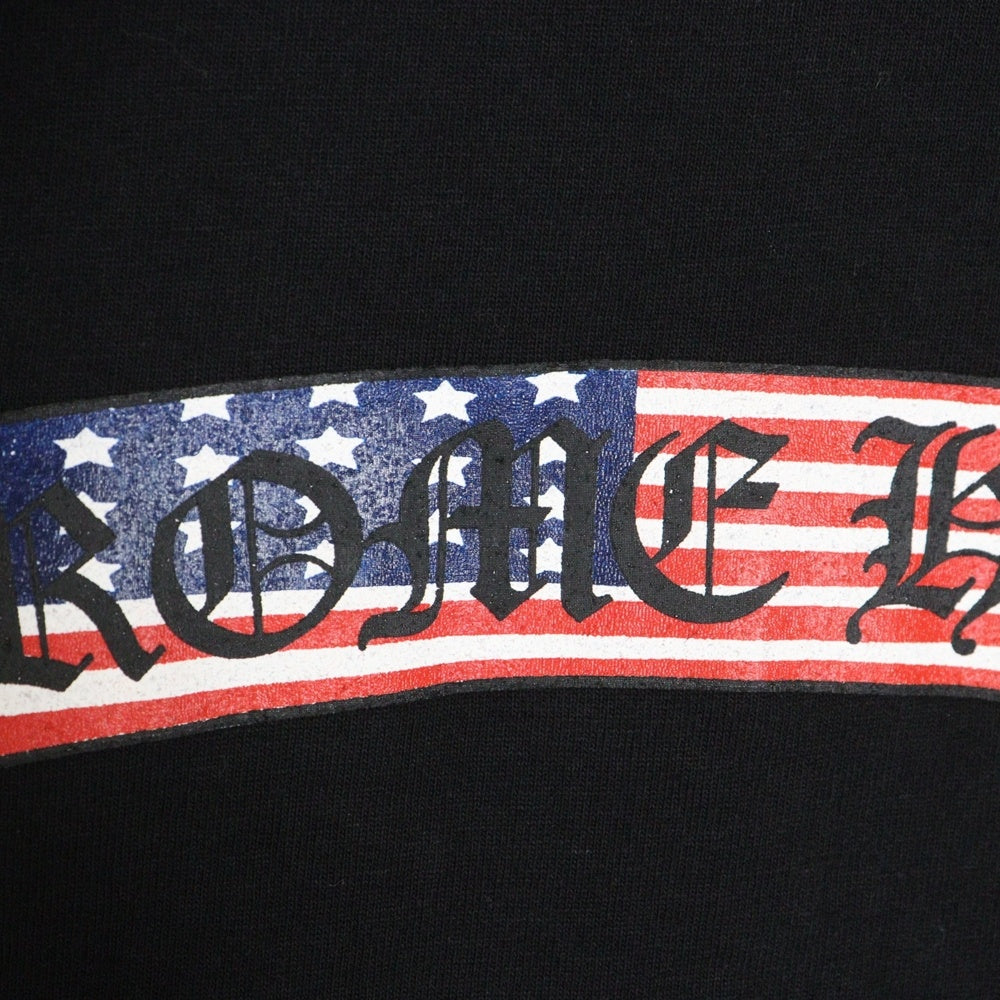 CHROME HEARTS(クロムハーツ) OLD CH T-SHRT US オールド スクロールラベルプリント 半袖Tシャツ ブラック