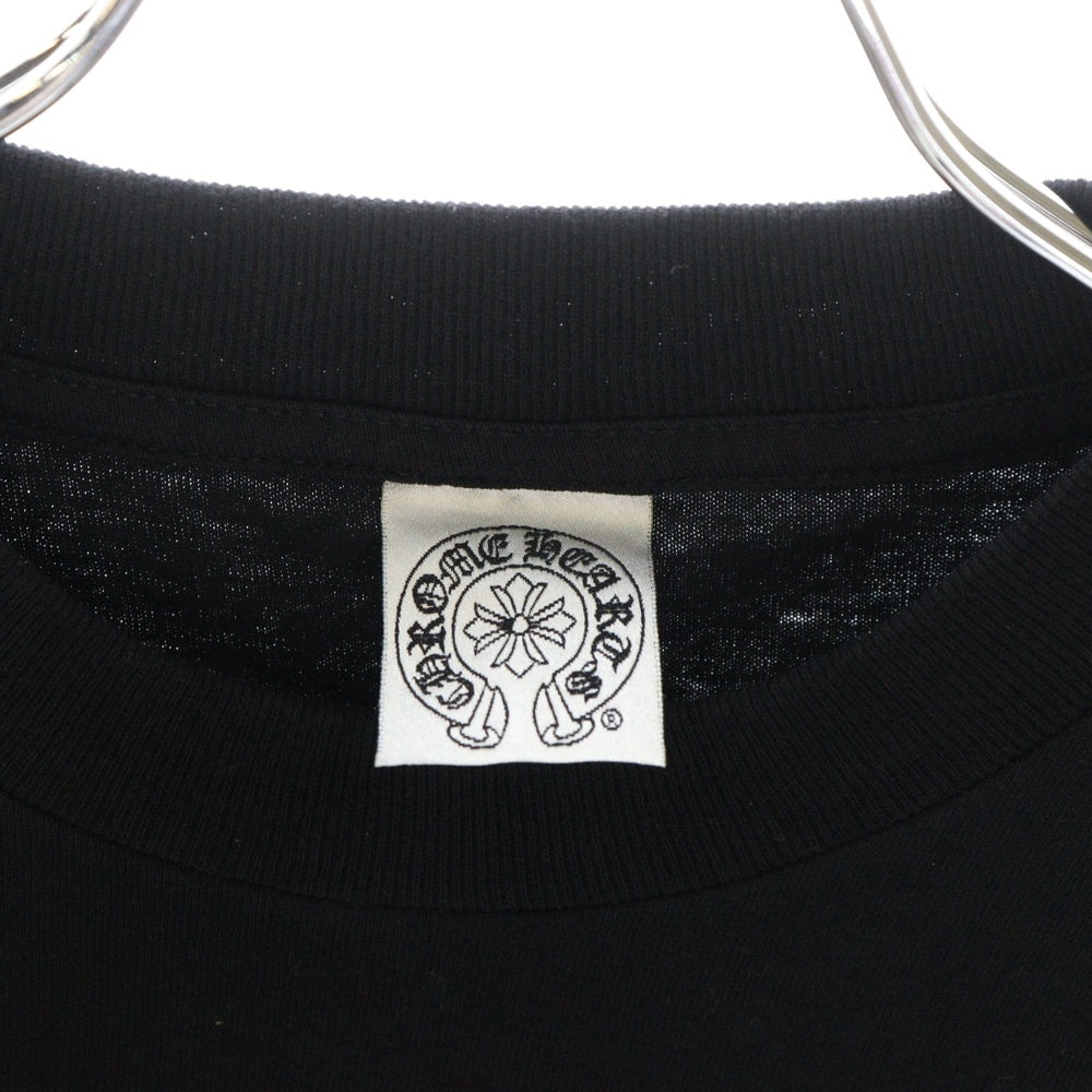 CHROME HEARTS(クロムハーツ) OLD CH T-SHRT US オールド スクロールラベルプリント 半袖Tシャツ ブラック