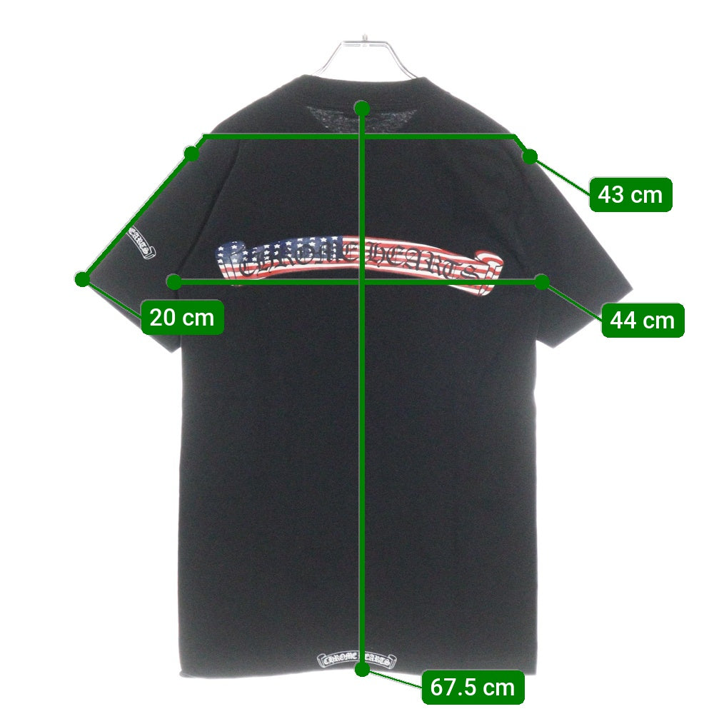CHROME HEARTS(クロムハーツ) OLD CH T-SHRT US オールド スクロールラベルプリント 半袖Tシャツ ブラック