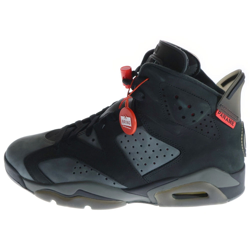 NIKE(ナイキ) ×PARIS SAINT GERMAIN AIR JORDAN 6 RETRO INFRARED パリサンジェルマン エアジョーダン6 ハイカットスニーカー ブラック/グレー US9/27cm CK1229-001