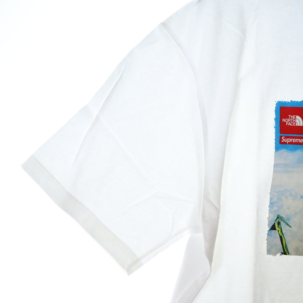 SUPREME(シュプリーム) 18AW ×THE NORTH FACE Expedition S/S Tee ザ ノースフェイス エクスペディション プリント 半袖Tシャツ カットソー ホワイト NT81802I