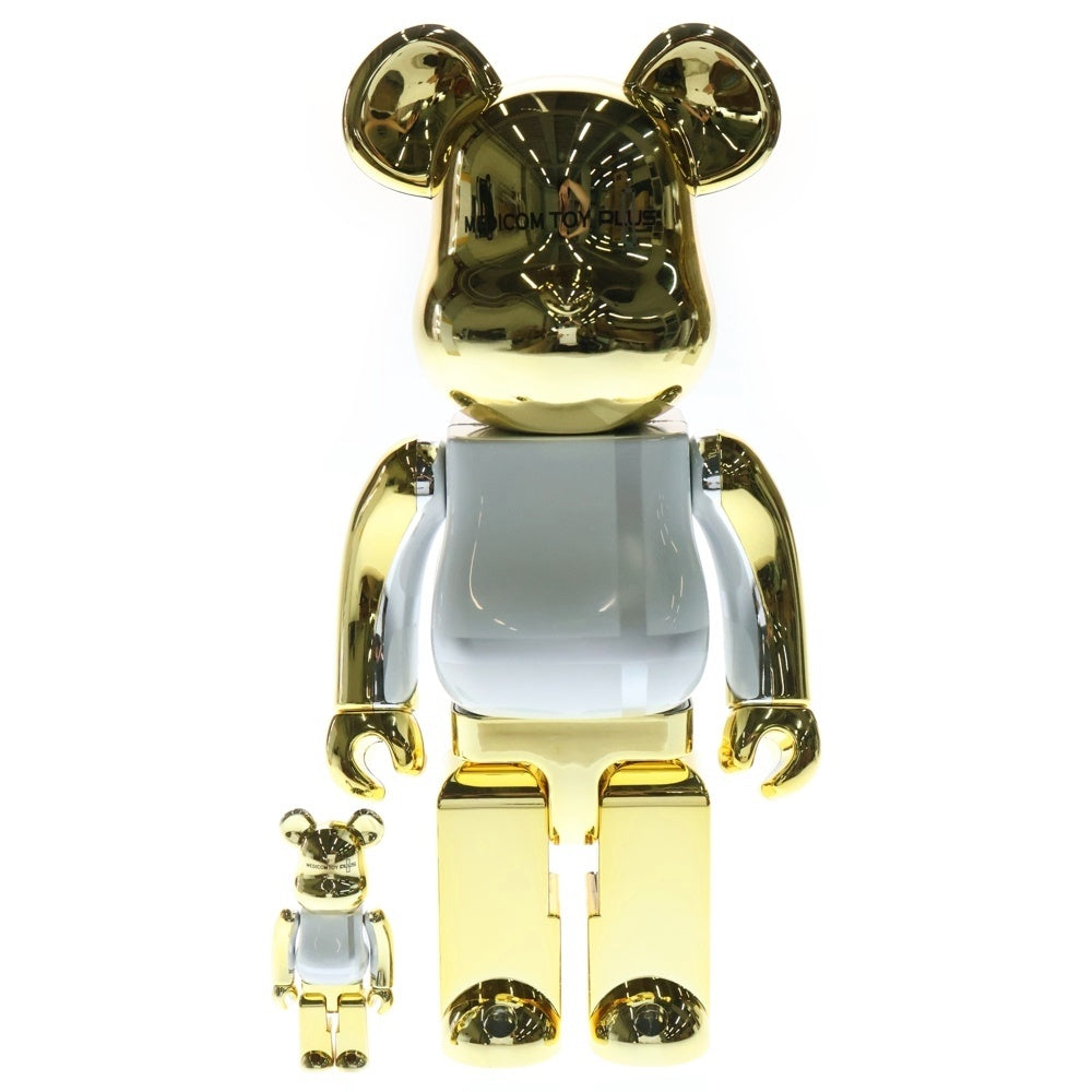 MEDICOM TOY(メディコムトイ) BE@RBRICK MEDICOM TOY PLUS GOLD CHROME Ver. 100% & 400% ベアブリック プラス ゴールド クローム バージョン