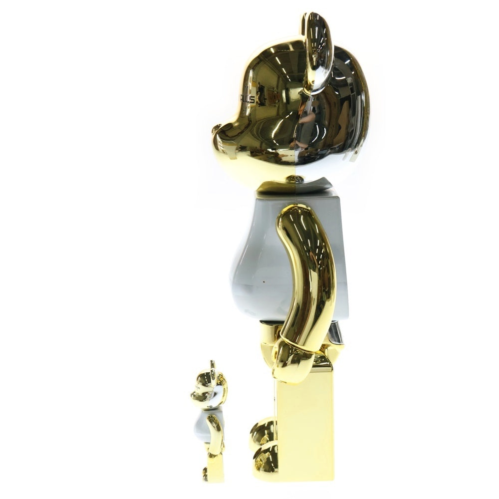 MEDICOM TOY(メディコムトイ) BE@RBRICK MEDICOM TOY PLUS GOLD CHROME Ver. 100% & 400% ベアブリック プラス ゴールド クローム バージョン