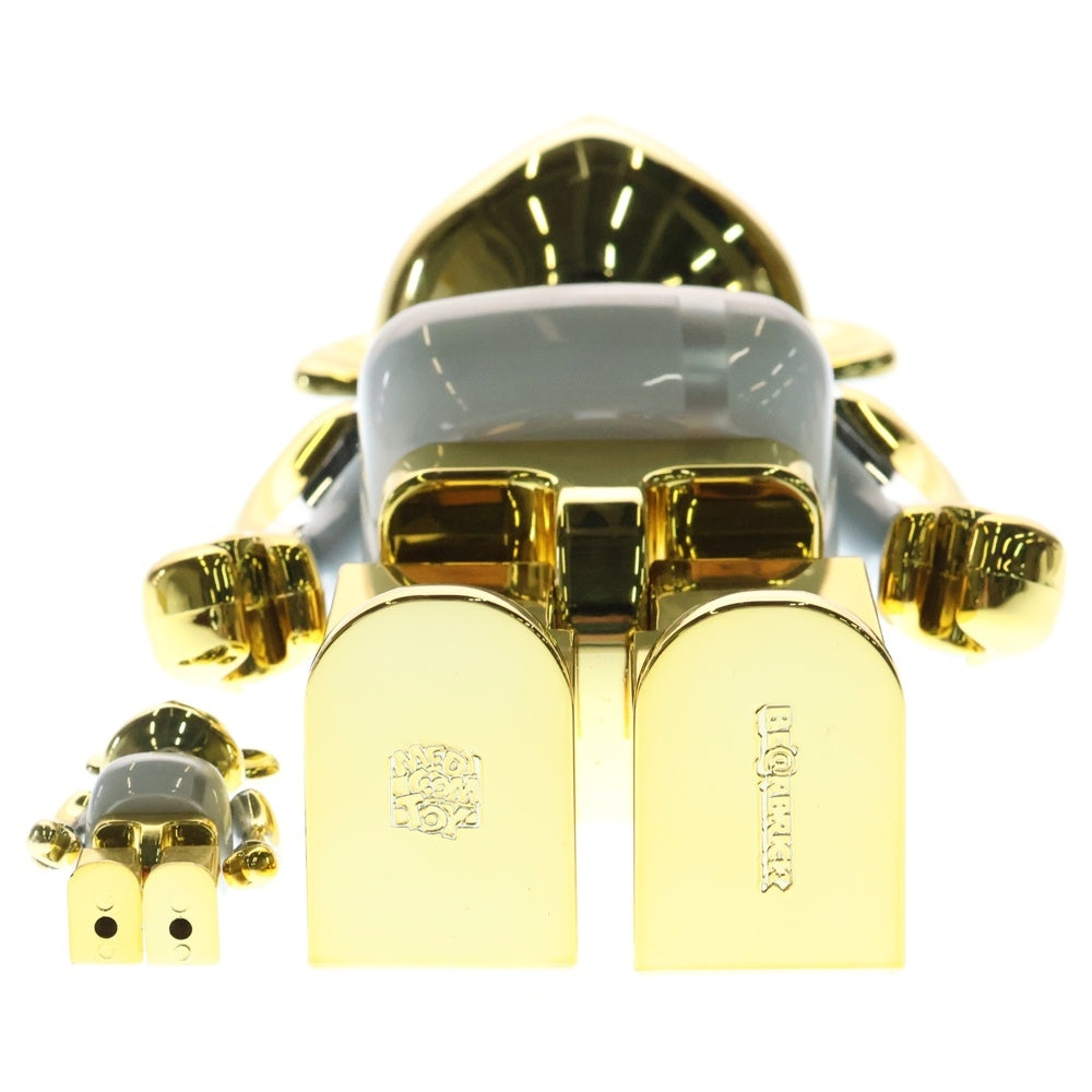 MEDICOM TOY(メディコムトイ) BE@RBRICK MEDICOM TOY PLUS GOLD CHROME Ver. 100% & 400% ベアブリック プラス ゴールド クローム バージョン