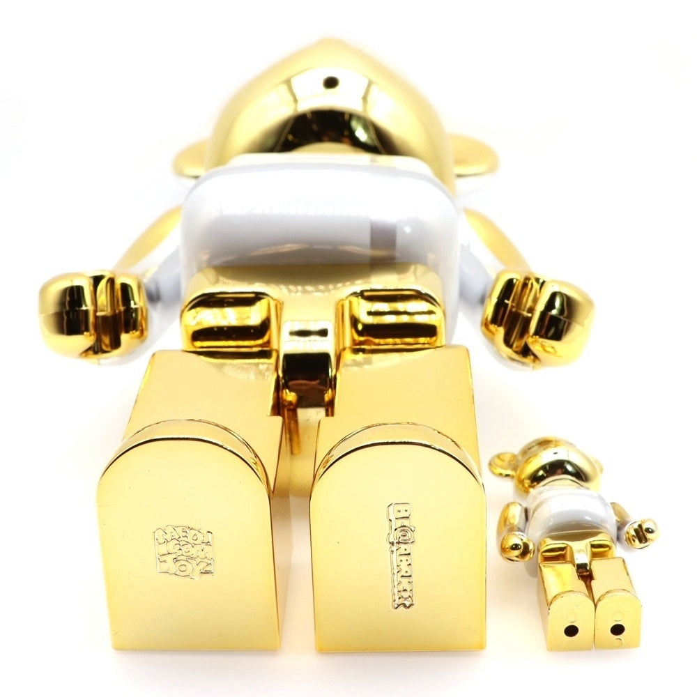 MEDICOM TOY(メディコムトイ) BE@RBRICK MEDICOM TOY PLUS GOLD CHROME Ver. 100% & 400% ベアブリック プラス ゴールド クローム バージョン