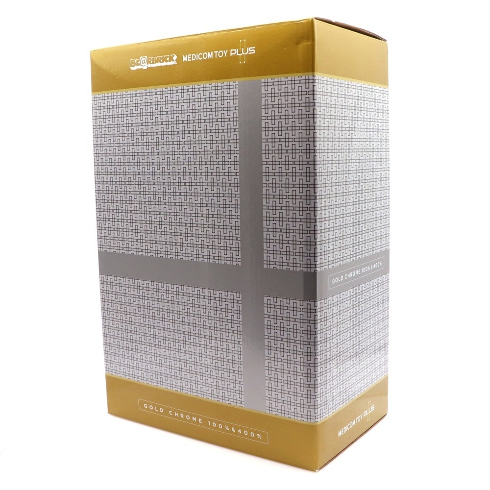 MEDICOM TOY(メディコムトイ) BE@RBRICK MEDICOM TOY PLUS GOLD CHROME Ver. 100% & 400% ベアブリック プラス ゴールド クローム バージョン