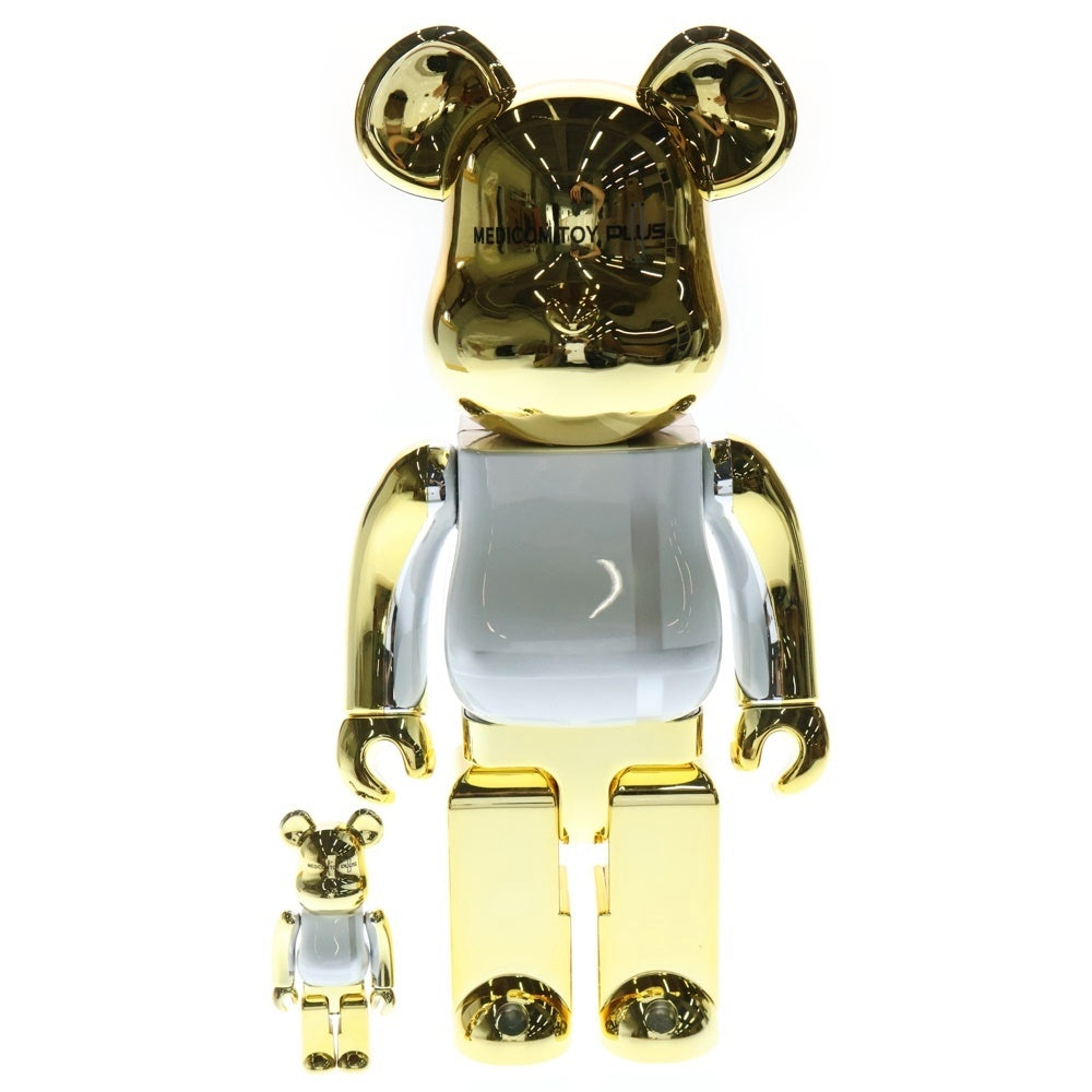 MEDICOM TOY(メディコムトイ) BE@RBRICK MEDICOM TOY PLUS GOLD CHROME Ver. 100% & 400% ベアブリック プラス ゴールド クローム バージョン