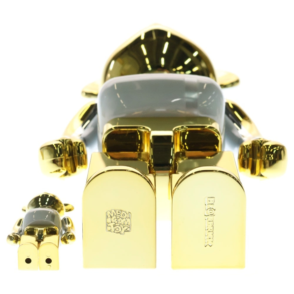 MEDICOM TOY(メディコムトイ) BE@RBRICK MEDICOM TOY PLUS GOLD CHROME Ver. 100% & 400% ベアブリック プラス ゴールド クローム バージョン