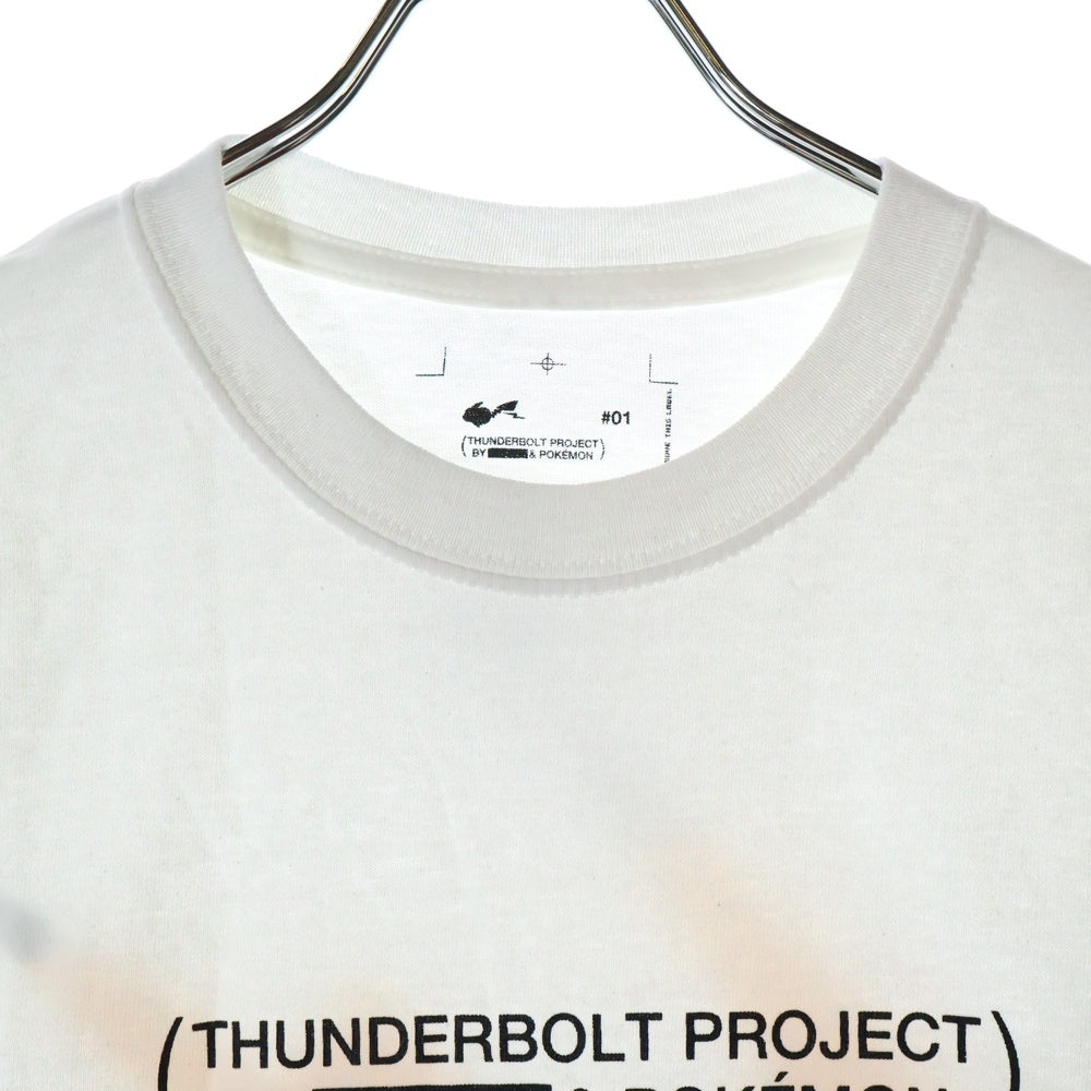 FRAGMENT DESIGN(フラグメントデザイン) THUNDERBOLT PROJECT サンダーボルトプロジェクト ポケモン プリント 半袖Tシャツ ホワイト
