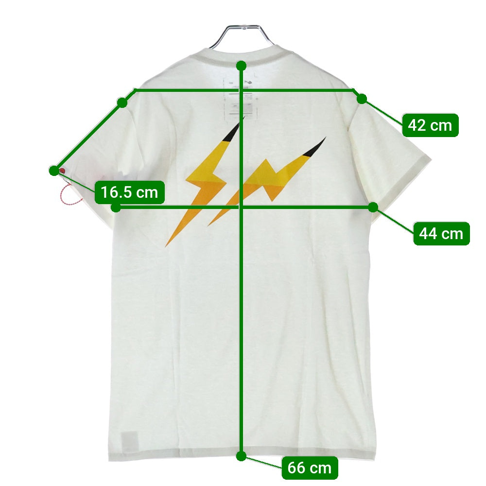 FRAGMENT DESIGN(フラグメントデザイン) THUNDERBOLT PROJECT サンダーボルトプロジェクト ポケモン プリント 半袖Tシャツ ホワイト
