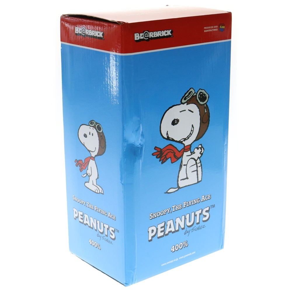 MEDICOM TOY(メディコムトイ) BE@RBRICK SNOOPY FLYING ACE 400% スヌーピーフライング エースベアブリック フィギュア 人形 ホワイト