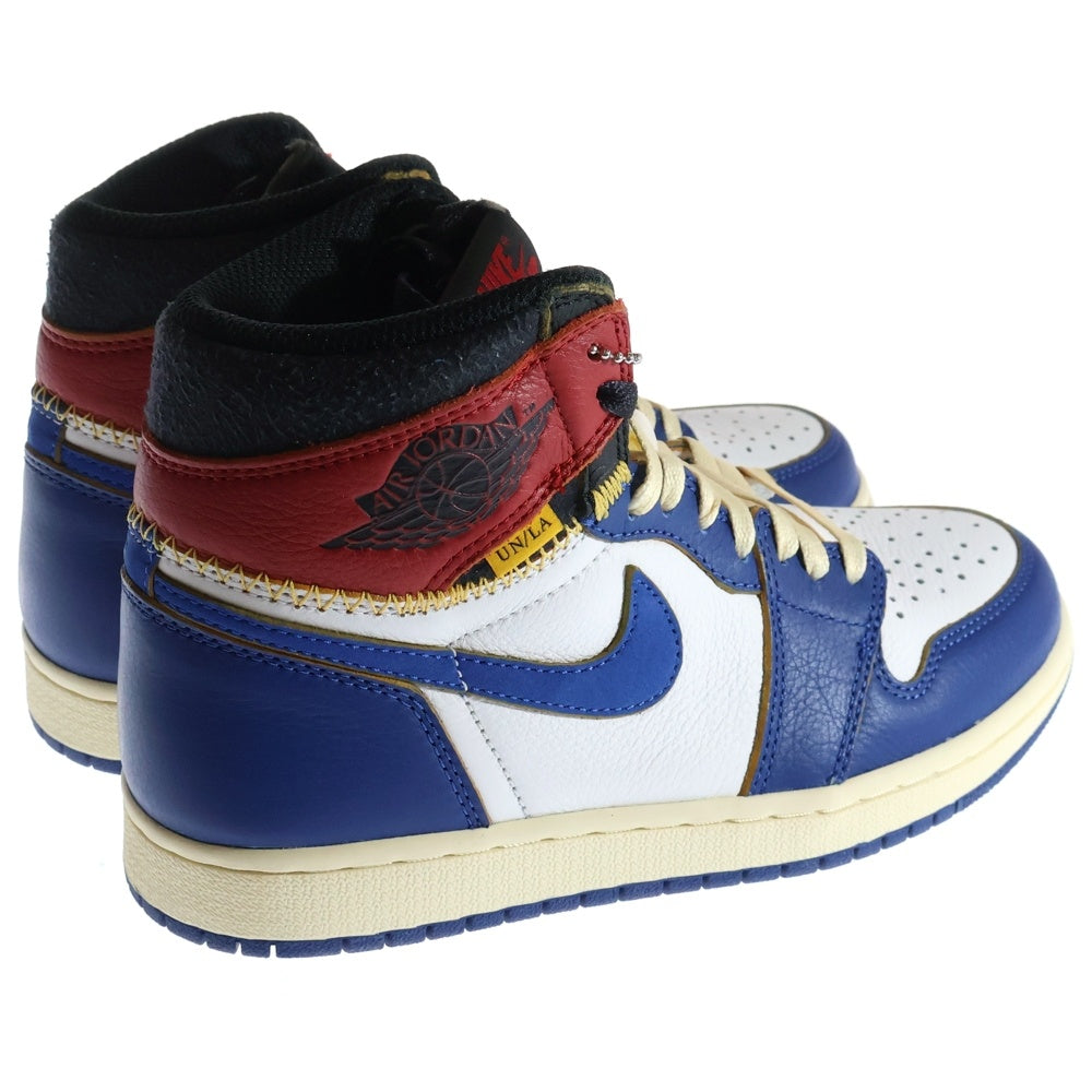 NIKE(ナイキ) ×UNION AIR JORDAN 1 RETRO HI NRG ユニオン エアジョーダン1 レトロ ハイカットスニーカー ホワイト/ブルー/レッド US5.5/24cm BV1300-146