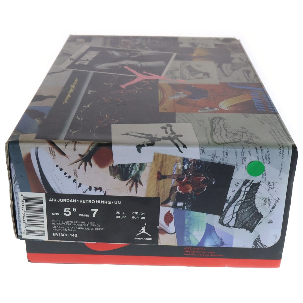 NIKE(ナイキ) ×UNION AIR JORDAN 1 RETRO HI NRG ユニオン エアジョーダン1 レトロ ハイカットスニーカー ホワイト/ブルー/レッド US5.5/24cm BV1300-146