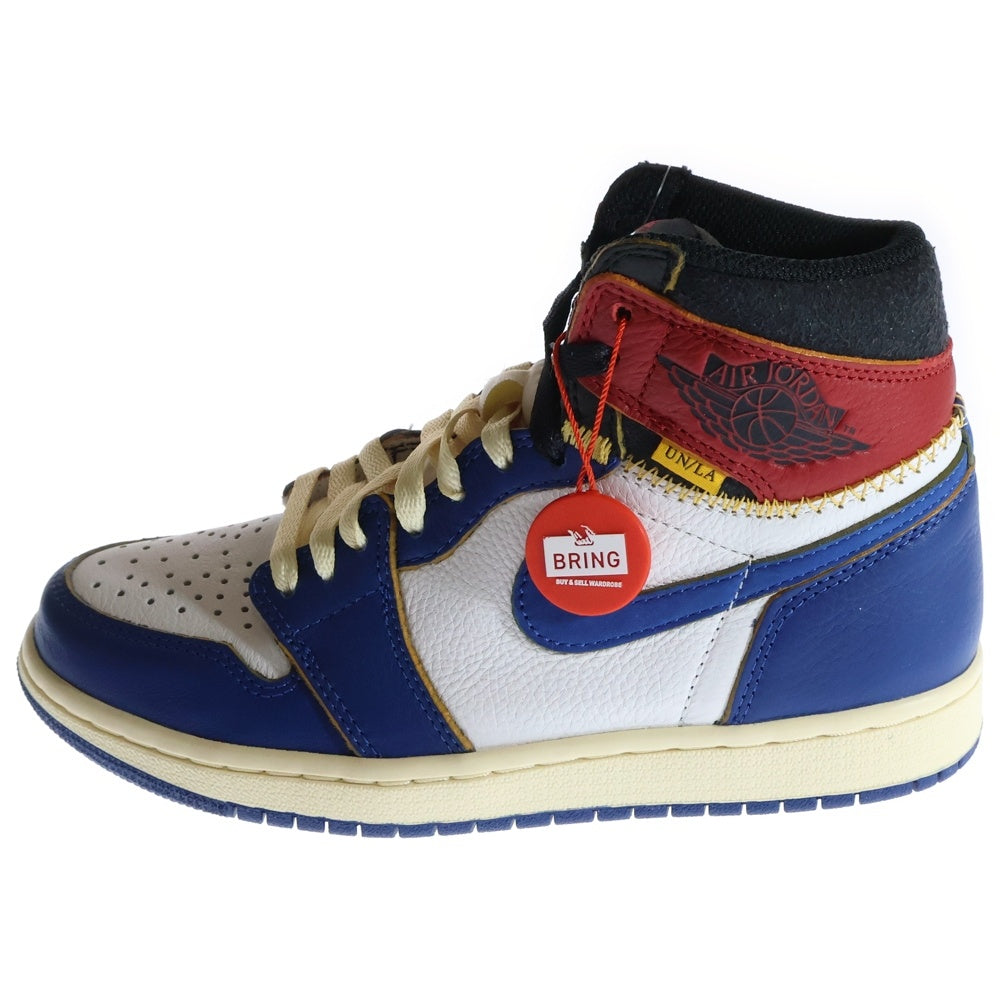 NIKE(ナイキ) ×UNION AIR JORDAN 1 RETRO HI NRG ユニオン エアジョーダン1 レトロ ハイカットスニーカー ホワイト/ブルー/レッド US5.5/24cm BV1300-146