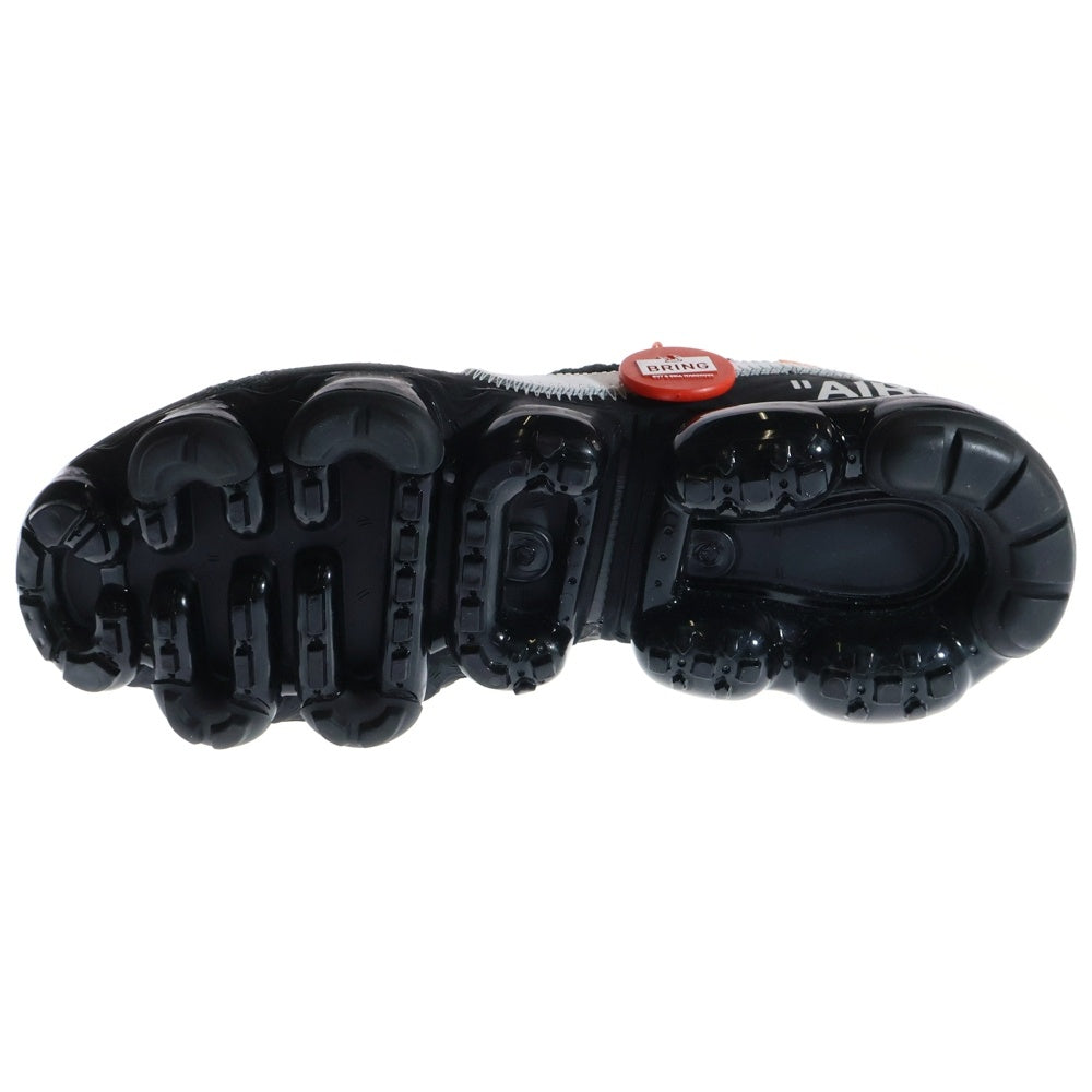 NIKE(ナイキ) ×OFF WHITE THE TEN AIR VAPORMAX FLYKNIT×オフホワイトコラボ エアヴェイパーマックスロースニーカー ブラック US7/25cm AA3831-001