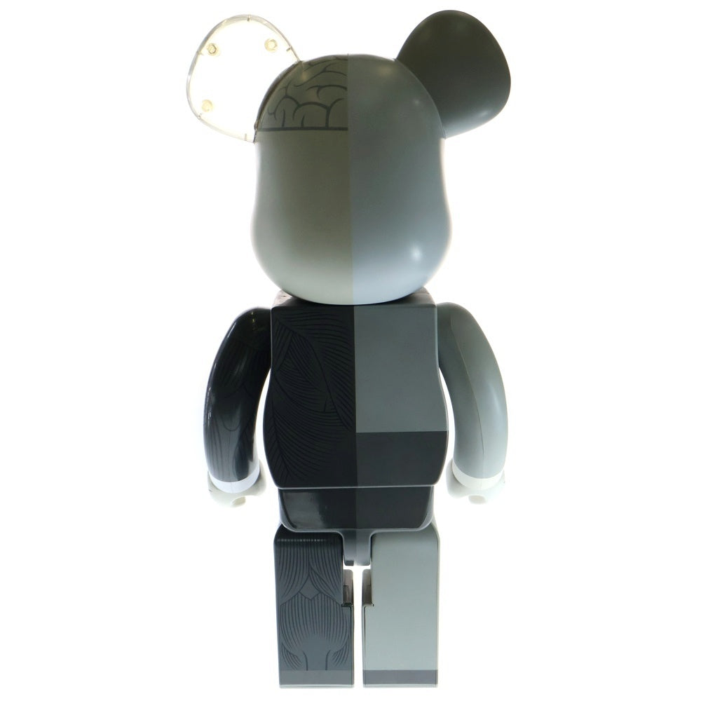 MEDICOM TOY(メディコムトイ) BE@RBRICK Original Fake ×KAWS Companion Dissected Grey 1000% カウズ ベアブリック フィギュア 人体模型 グレー
