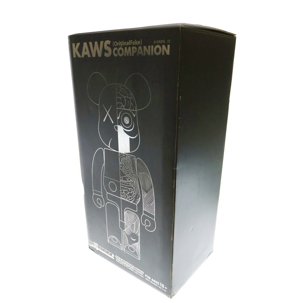 MEDICOM TOY(メディコムトイ) BE@RBRICK Original Fake ×KAWS Companion Dissected Grey 1000% カウズ ベアブリック フィギュア 人体模型 グレー
