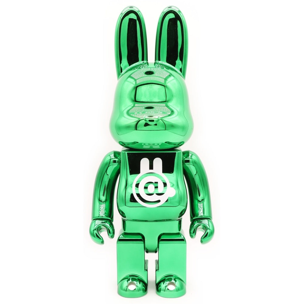 MEDICOM TOY(メディコムトイ) BE@RBRICK CHROME 400% GREEN RABBIT ラブリック ベアブリック フィギュア 人形 グリーン
