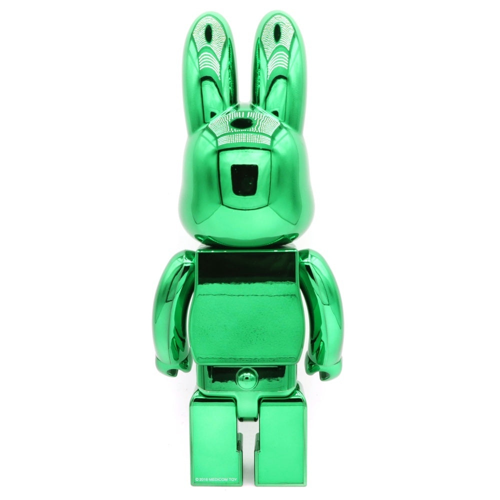 MEDICOM TOY(メディコムトイ) BE@RBRICK CHROME 400% GREEN RABBIT ラブリック ベアブリック フィギュア 人形 グリーン