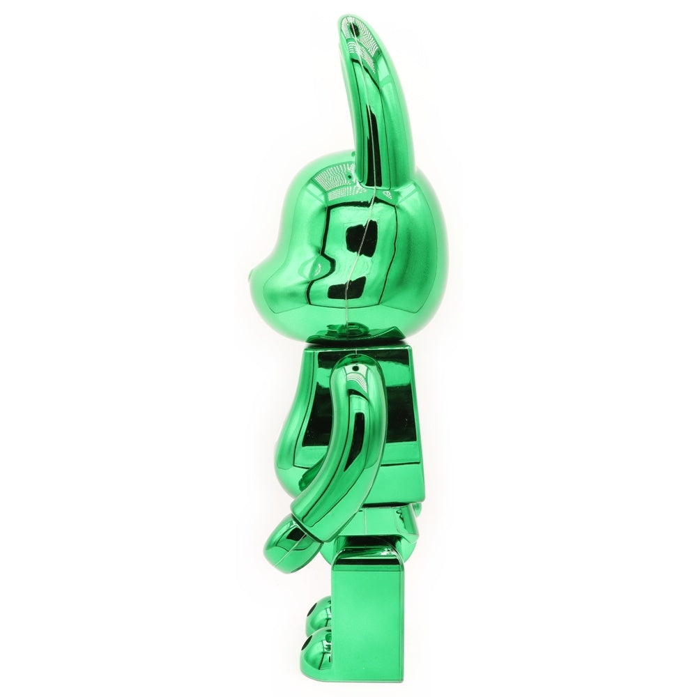 MEDICOM TOY(メディコムトイ) BE@RBRICK CHROME 400% GREEN RABBIT ラブリック ベアブリック フィギュア 人形 グリーン