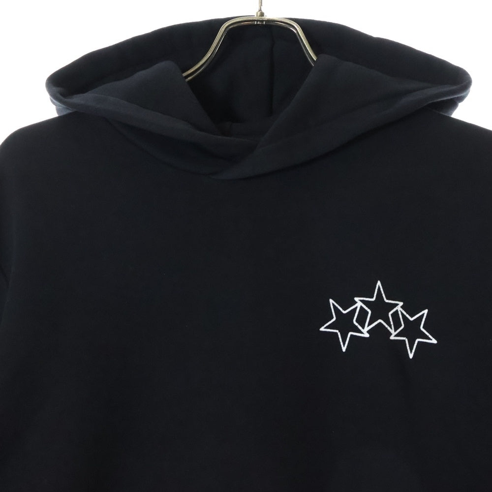 AMIRI(アミリ) STAR PRINT HOODIE スター ロゴプリント スウェット プルオーバーパーカー ブラック