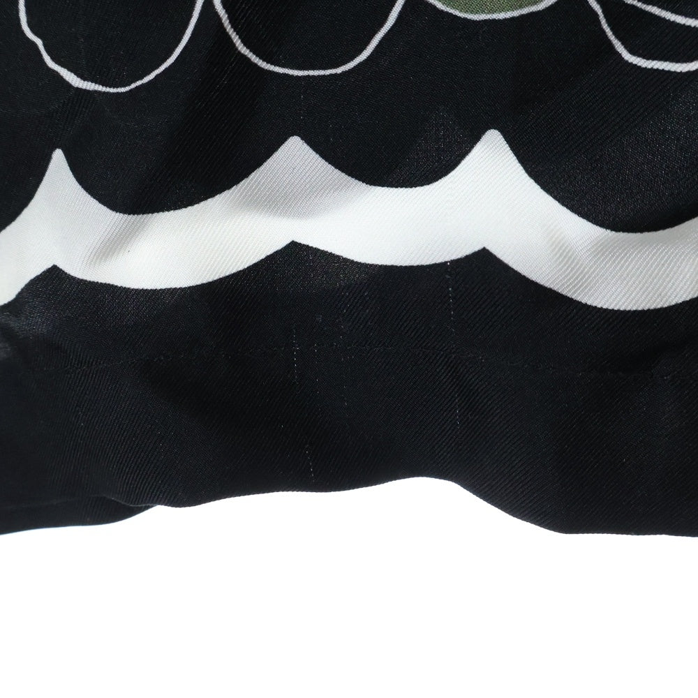 AMIRI(アミリ) FLOWER SILK CAMP SHIRT フラワー 総柄 シルク オープンカラー 半袖シャツ ブラック