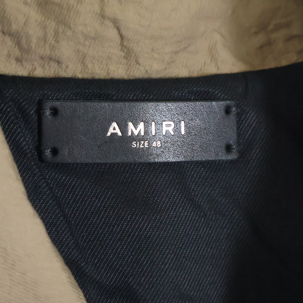 AMIRI(アミリ) ナイロン ロング トレンチコート ブラウン