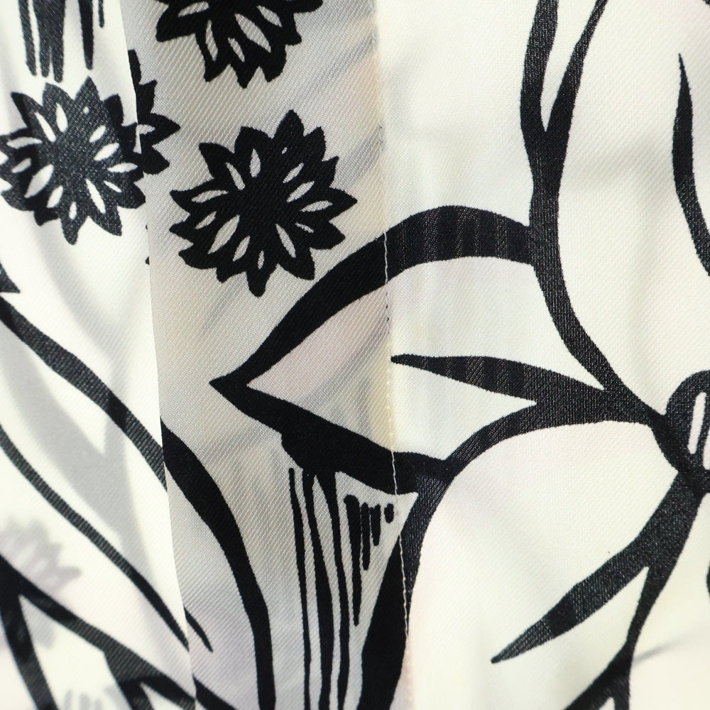 FENDI(フェンディ) 20AW Flower Silk Shirt フラワー 総柄 シルク 半袖シャツ ホワイト/ブラック FS0795 ABIZ