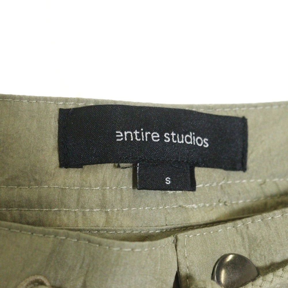entire studios(エンタイア スタジオ) 23AW FREIGHT CARGO フレイト ナイロンカーゴパンツ カーキ ES2395