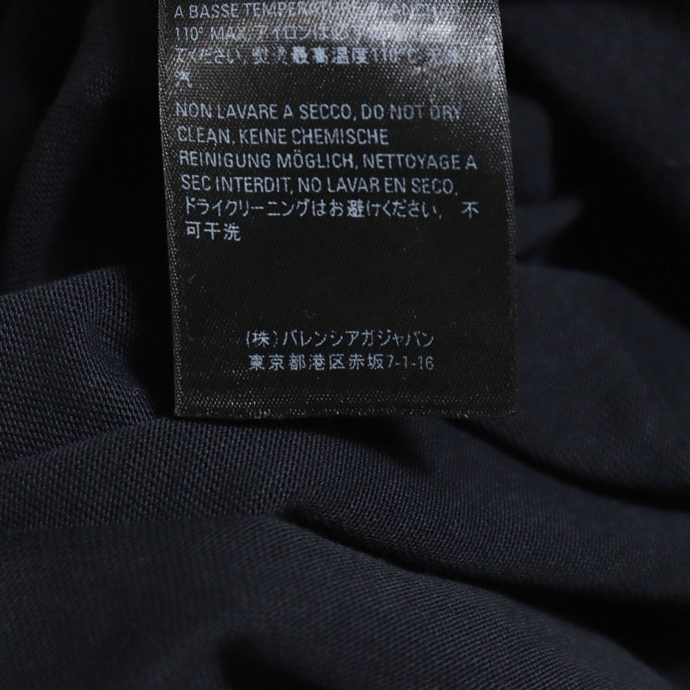 BALENCIAGA(バレンシアガ) 21SS ×RAMMSTEIN Boxy Long Sleeve Tee ラムシュタイン ボクシーロングスリーブTシャツ 長袖カットソー プリント ヴィンテージ加工 ブラック 651796 TLV51