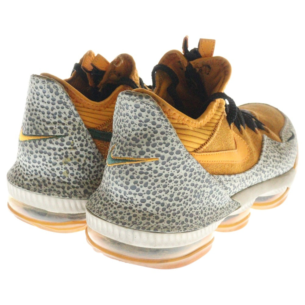 NIKE(ナイキ) ×ATMOS LEBRON 16 LOW アトモス レブロン ローカットスニーカー オレンジ US9.5/27.5cm CD9471-800