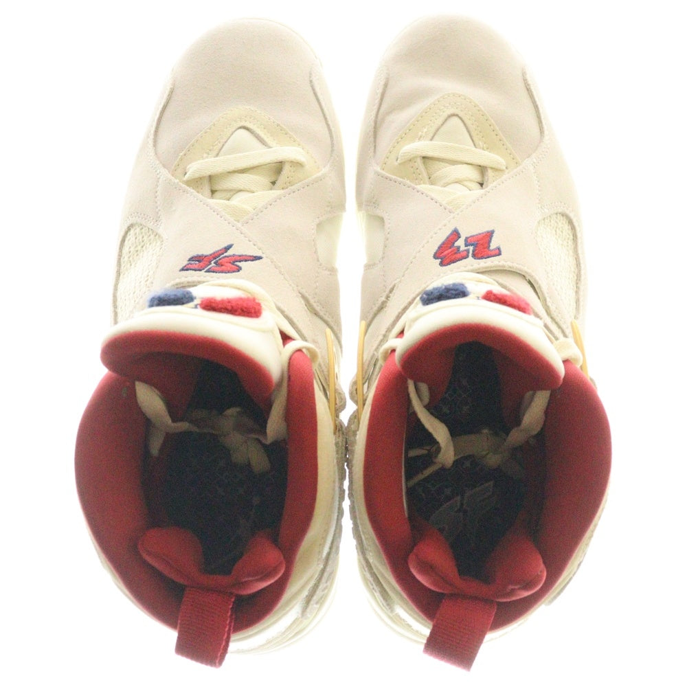 NIKE(ナイキ) ×SoleFly AIR JORDAN 8 RETRO SP ソールフライ エアジョーダン8 レトロ ハイカットスニーカー アイボリー US9.5/27.5cm FJ2850-107
