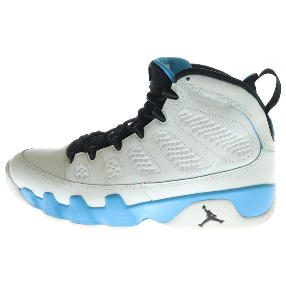 NIKE(ナイキ) AIR JORDAN 9 RETRO POWDER BLUE エアジョーダン9 レトロ パウダー ハイカットスニーカー ホワイト/ブルー US9/27cm FQ8992-101