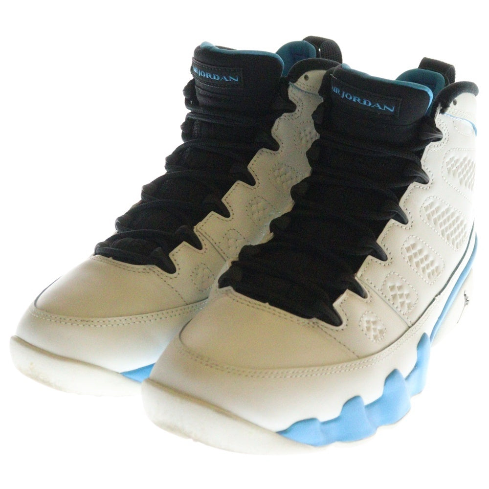 NIKE(ナイキ) AIR JORDAN 9 RETRO POWDER BLUE エアジョーダン9 レトロ パウダー ハイカットスニーカー ホワイト/ブルー US9/27cm FQ8992-101