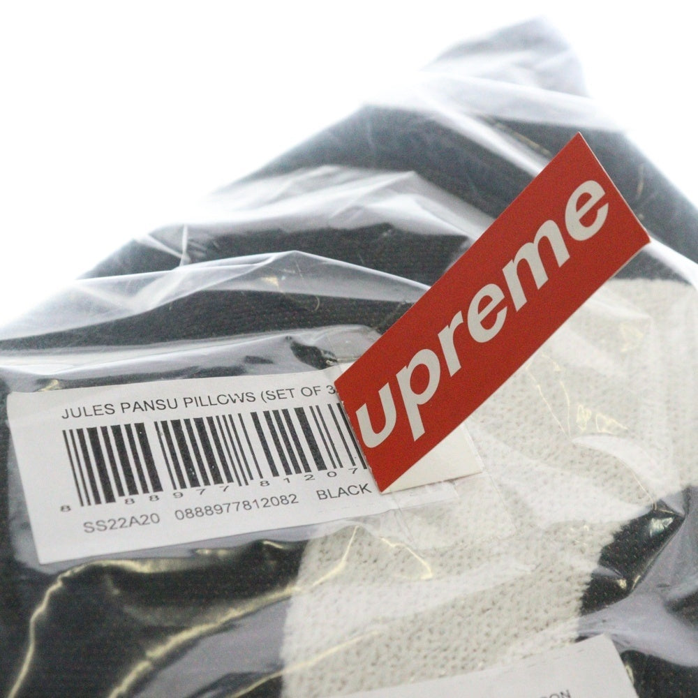 SUPREME(シュプリーム) 20SS Jules Pansu Pillows set of 3 ジュールパンスーピロウズ 3個セット クッション ブラック