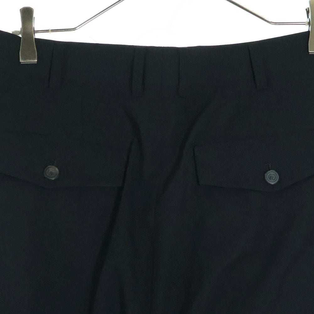 Yohji Yamamoto COSTUME D'HOMME(ヨウジヤマモト コスチュームドオム) 94SS 2タック ウールギャバジン ワイド スラックスロングパンツ ブラック HT-X03-122