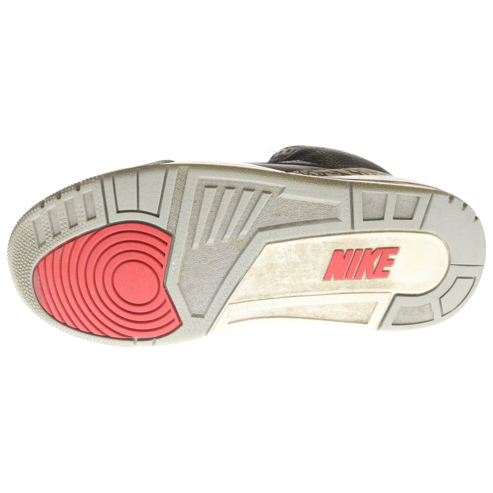 NIKE(ナイキ) AIR JORDAN 3 RETRO OG BLACK CEMENT エアジョーダン レトロ ブラックセメント ハイカットスニーカー ブラック/レッド US10/28cm 854262-001