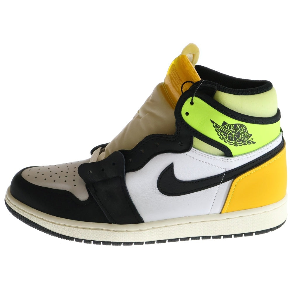 NIKE(ナイキ) AIR JORDAN 1 RETRO HIGH OG VOLT GOLD エアジョーダン 1 レトロ ボルトゴールド ハイカットスニーカー イエロー/ホワイト US9.5/27.5cm 555088-118