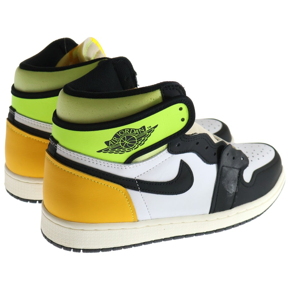 NIKE(ナイキ) AIR JORDAN 1 RETRO HIGH OG VOLT GOLD エアジョーダン 1 レトロ ボルトゴールド ハイカットスニーカー イエロー/ホワイト US9.5/27.5cm 555088-118