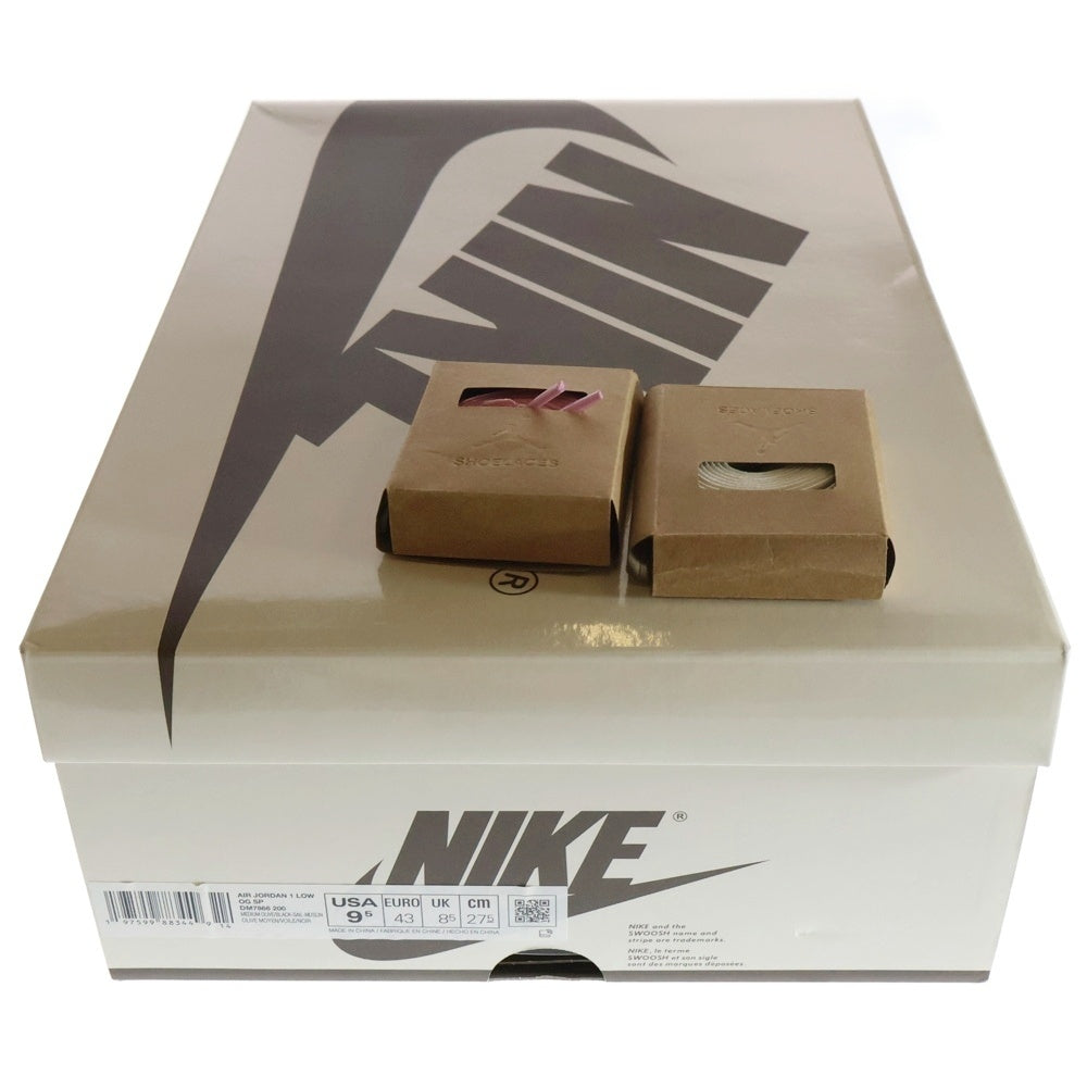 NIKE(ナイキ) ×TRAVIS SCOTT AIR JORDAN 1 LOW OG REVERSE OLIVE ×トラヴィススコット エアジョーダン1 ロー OG リバースオリーブ ローカットスニーカー DM7866-200