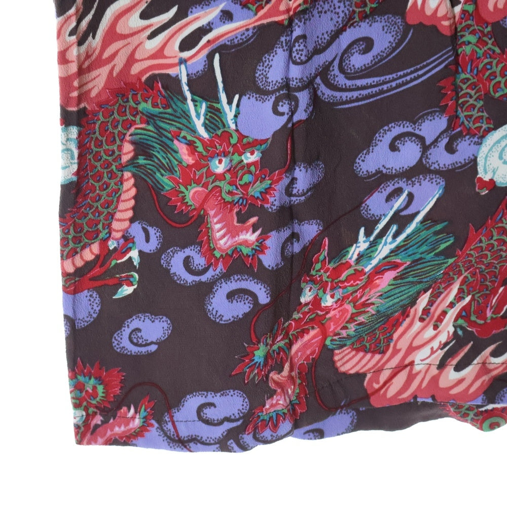 SUN SURF(サンサーフ) TEAM OF DRAGONS チームオブドラゴンズ レーヨン ハワイアンシャツ 半袖 アロハシャツ ブラウン SS39227